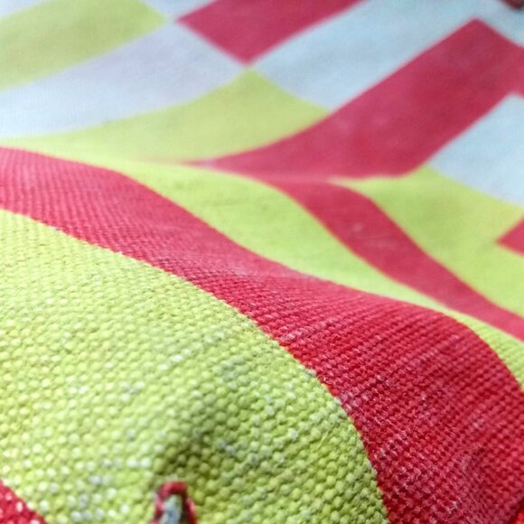 Loquita Orange/Yellow/Cream Fabric Tote Bag - Picture 10 of 11